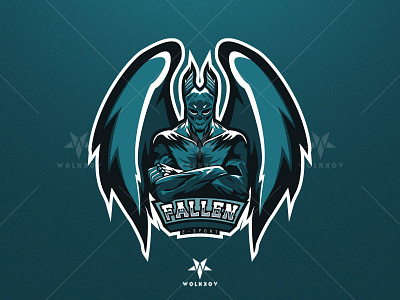 Fallen Esport Mascot Logo branding design graphic design icon illustration logo vector