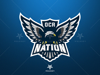 OCR Nation Mascot Logo branding design graphic design icon illustration logo vector