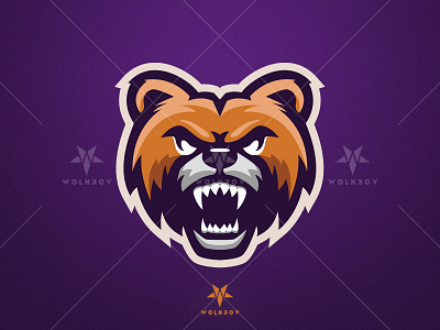 Bear Head Mascot bear branding design graphic design icon illustration logo mascot mascotlogo simple vector