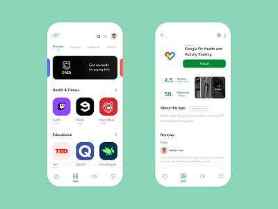 Google Play Redesign App app appdesign clean creative design google minimal playstore ui uidesign