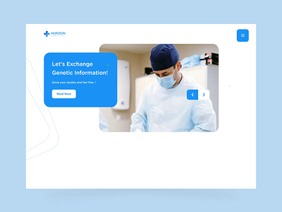 Healthcare Website Design animation blue clean creative design healthcare interaction medical minimal ui web