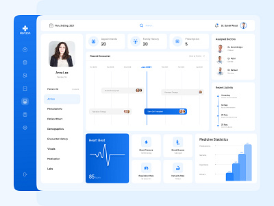 Medical Dashboard UI admin dashboard admin panel analytics clean creative crm dashboard design desktop app graph interface medical minimal product design saas ui user interface ux web webapp