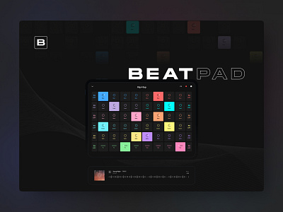 Beatpad beat beatpad behance creative design designs dribbble effects groove minimal music musicmood trending ui uidesigners uiux ux web website