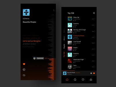 Soundcloud -Music app Concept Design