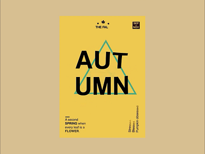 Autumn -Poster concept aftereffects animation autumn clean colourful creative design designinspiration eyeondesign graphicdesign graphix layout minimal motion graphics motionposters music posterlovet posters printdeign typography