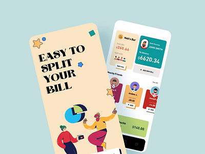 Split Bill App Animation 3d aftereffects animatedart animatedvideo animation clean creative design figma graphic design minimal motion graphics ui uidesigners uigers userexperience userinterface ux uxdesigners uxtrends