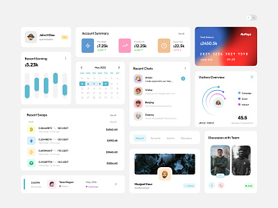 FInancial components. clean creative design designinspiration figma financialcomponents graphic design minimal ui uidesigners uigarage uigers uiux userexperience userinterface ux uxdesigners uxtrends
