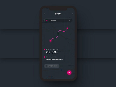 Event Location android app application illustrator ios location map photoshop taxi ui ux