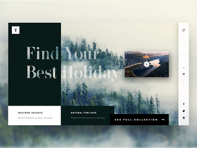 Travel - Landing page banner illustrator landingpage minimal photoshop travel ui ux web website