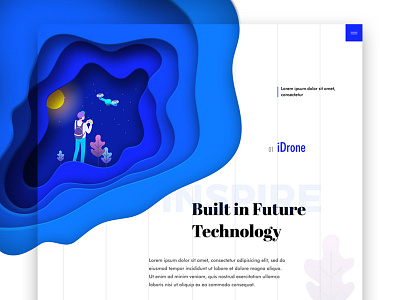 Drone game - landing page creative drone game illustration landignpage minimal responsive technology web website