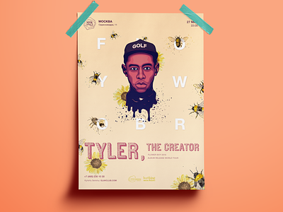 Tyler, the Creator world tour poster concept vol.2 event event poster musician performance poster rap tyler tyler the creator