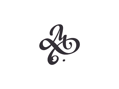 Cyrillic polygram for Vlad Mikhailov calligraphy cyrillic lettering logo monogram polygram sign