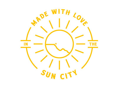 Sun City badge design elpaso graphic design illustration illustrator suncity texas