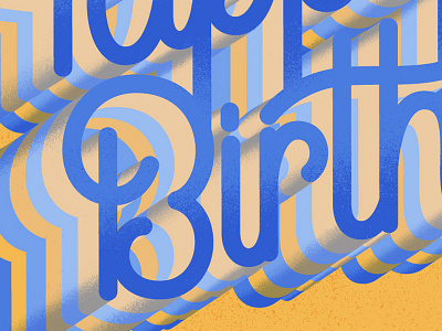 Happy Birthday birthday illustrator lettering photoshop postcardproject script typography vector