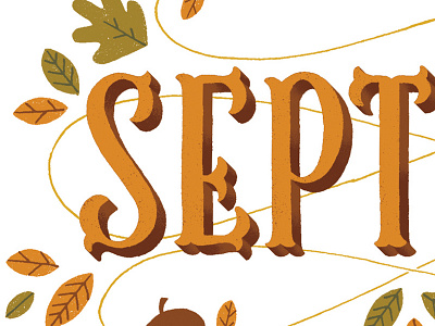 It's fall y'all fall hand lettering lettering september type typography wip