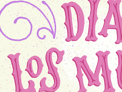 Dia de los Muertos day of the dead dia de los muertos illustration lettering photoshop typography