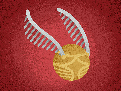 The Golden Snitch | Playoff golden snitch harry potter illustration playoff