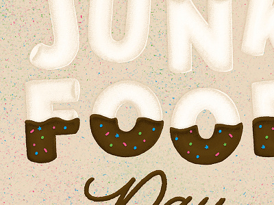 National Junk Food Day! holidays illustration july babies junk food lettering script typography