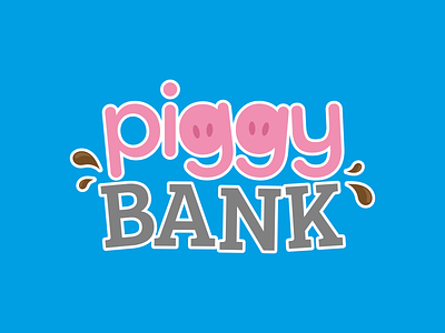 Piggy Bank Logo bank logo logodesign money mud pig piggy bank piggybank pink