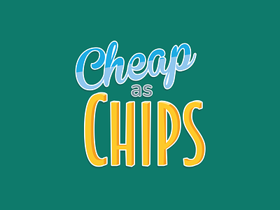 Cheap as Chips Logo cheap chips logo logo design branding logodesign