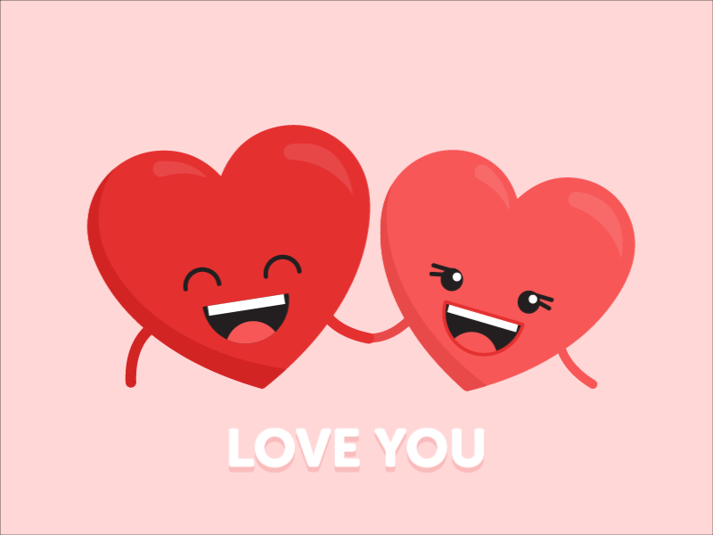 Happy valentines by harley leversha on dribbble Happy Valentines by Harley Leversha on Dribbble