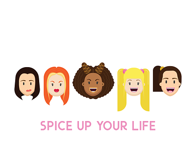 Spice Girls baby spice fanart flat ginger spice girls posh spice scary spice spice