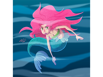 Mermaid character design illlustration mermaid mermay sea sea creature
