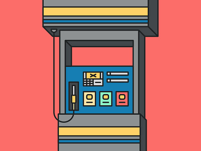 Gas Pump Illustration flat gas pump gas station illustration linear