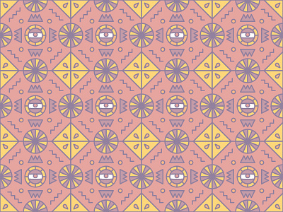 Eyeball Tiled Pattern eye linear pattern tile