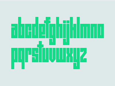 Geometric Condensed Font