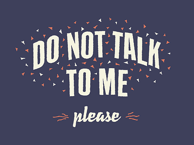 Please Don't. lettering typography