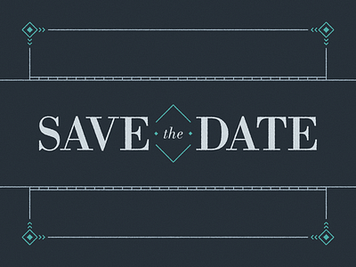 Save The Date layout type typography