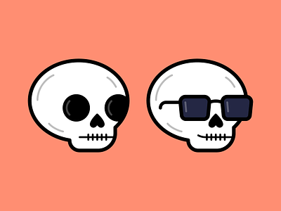 Very Cool Guy illustration skull