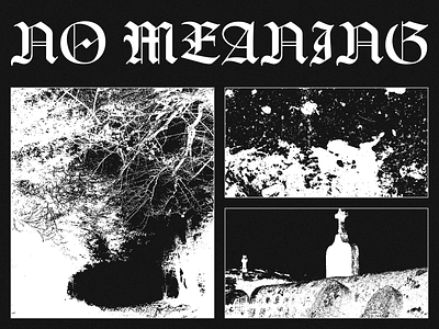 This Has No Meaning black metal metal typography
