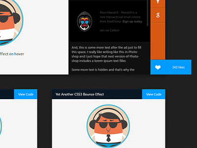Redesigning CSSDeck v2 dark design orange redesign ui ux web web design website