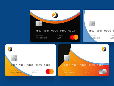 ToucanPay Cards branding card design fintech illustration mastercard payment product product design vector