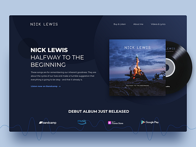 Nick Lewis Landing Page