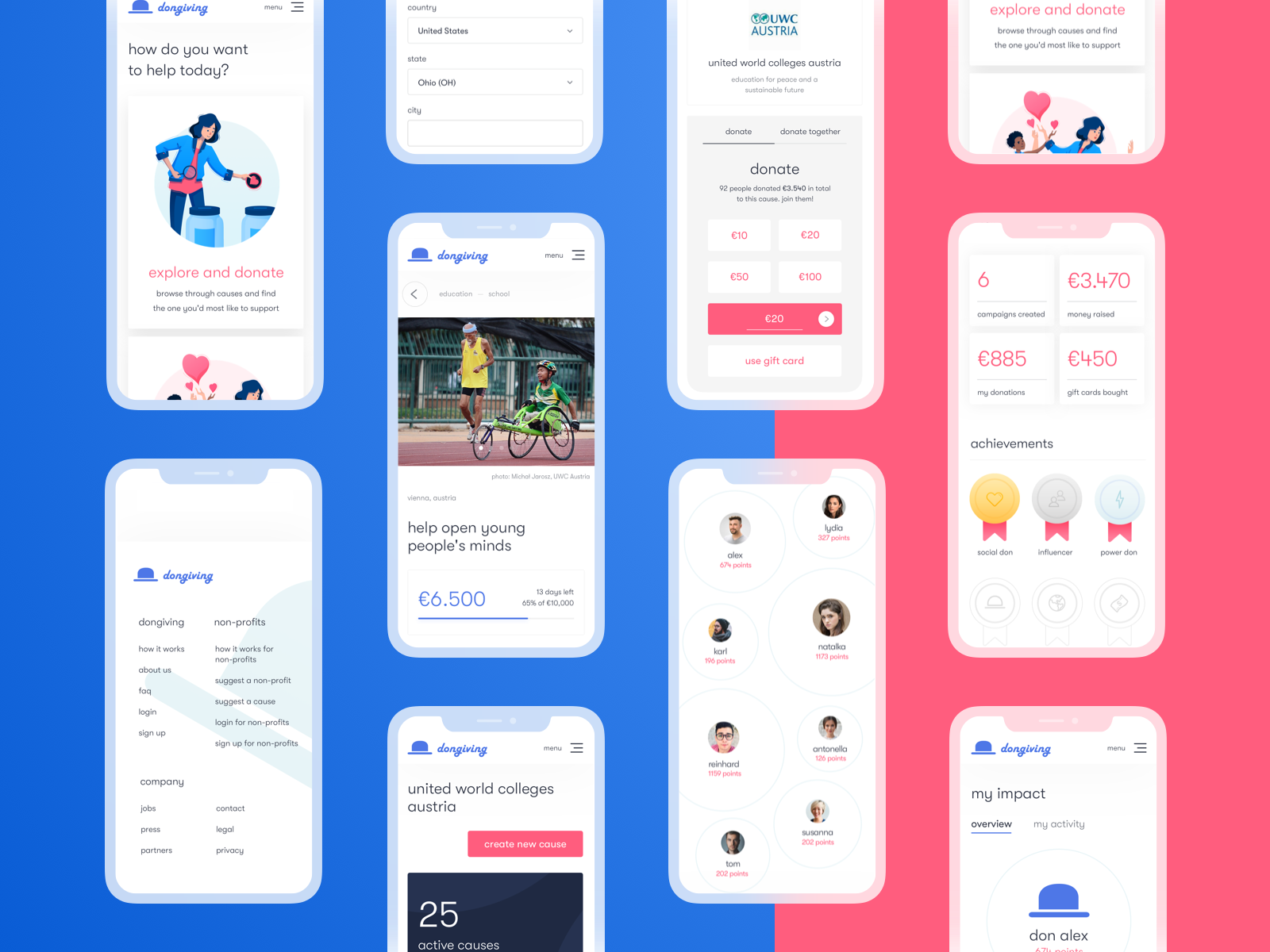 Dongiving • RWD by App'n'roll on Dribbble