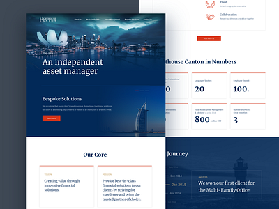 Lighthouse Canton - website business design finance landing page ui ux web web design website