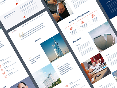 Lighthouse Canton – website business design finance landing page ui ux web web design website