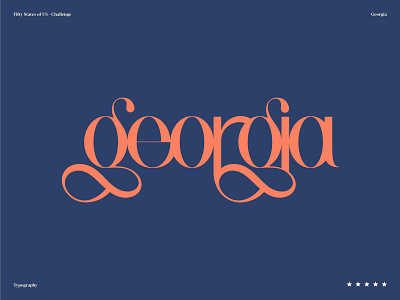 Georgia of course branding identity illustration logo logotype symbol typography ui ux vintage