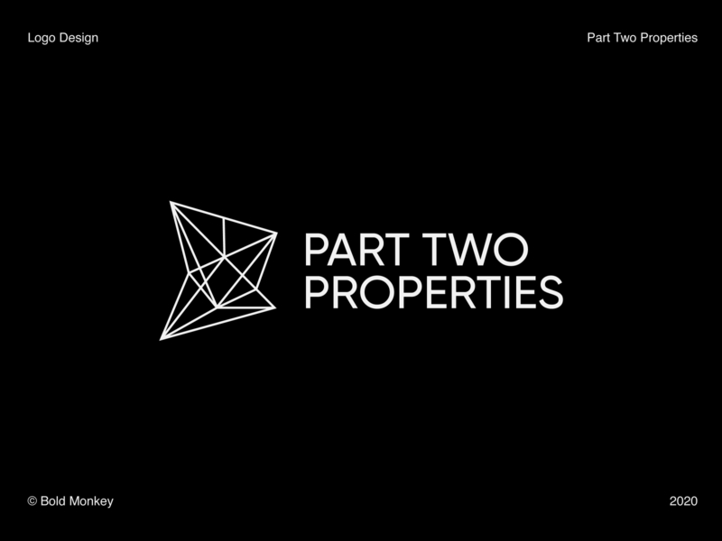 Logo Design | Part Two Properties boldmonkey brand brand and identity brand book branding branding and identity design identity logotype logotypedesign symbol typography