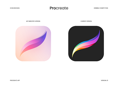 Procreate app icon redesign by Luka Zarandia on Dribbble