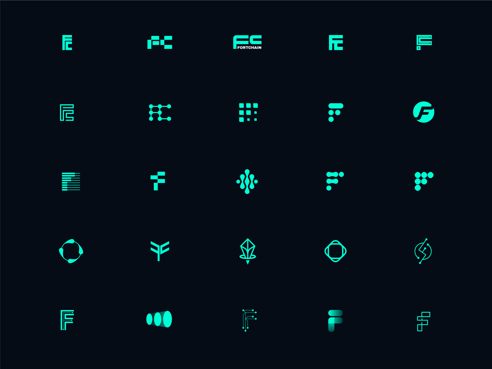 Rough versions of FC symbols by Luka Zarandia on Dribbble
