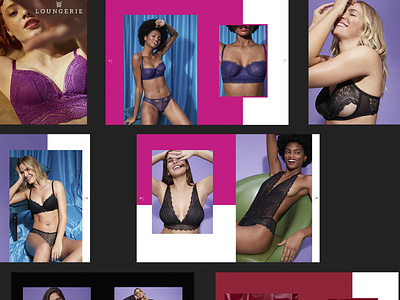 Loungerie lookbook advertising brand branding design editorial fashion graphic design intimates lingerie lookbook