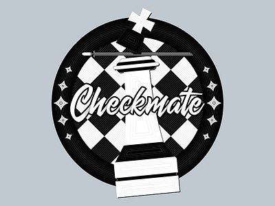 Checkers checkers checkmate draw vector