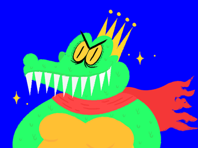 King K. Rool brush character crocodile gif illustration king nintendo smash videogames