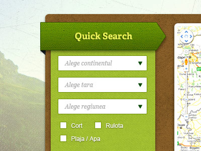 Quick Search Form camping form green quick quick search search texture web design