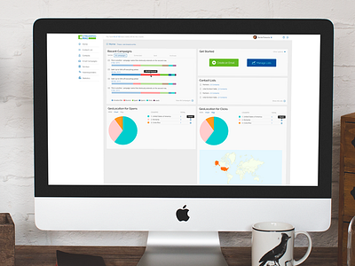 E-mail Marketing App Dashboard