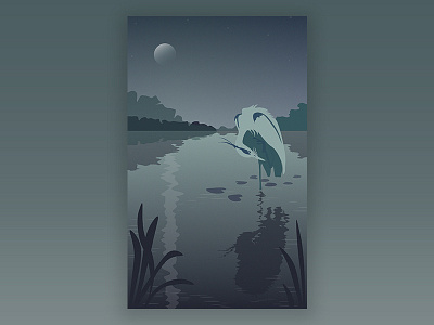 Night lake